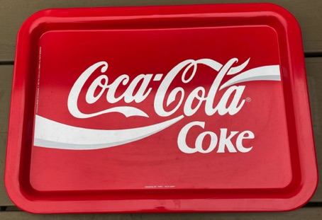 07194D-1 € 5,00 coca cola dienblad rechthoek rood wit 42 x 30 cm.jpeg